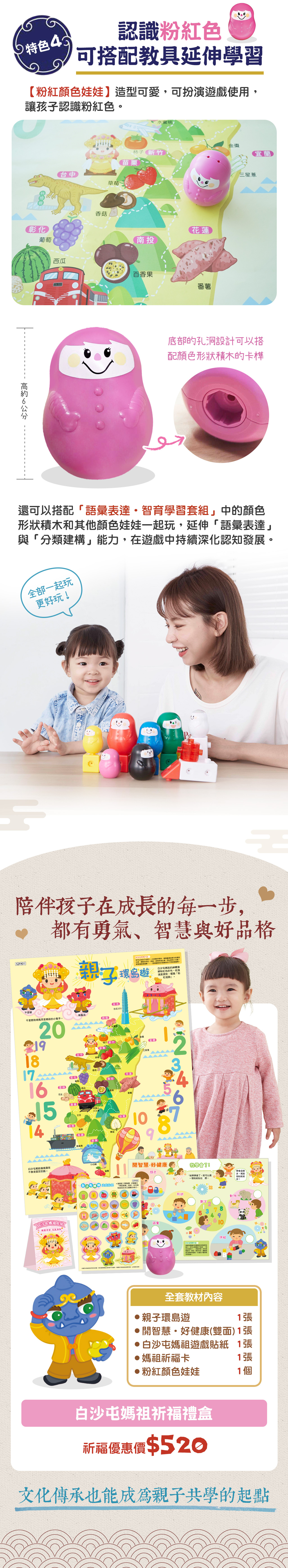 白沙屯媽祖祈福禮盒，內含象徵平安與幸福的設計小物，傳遞滿滿祝福，適合送禮與收藏。