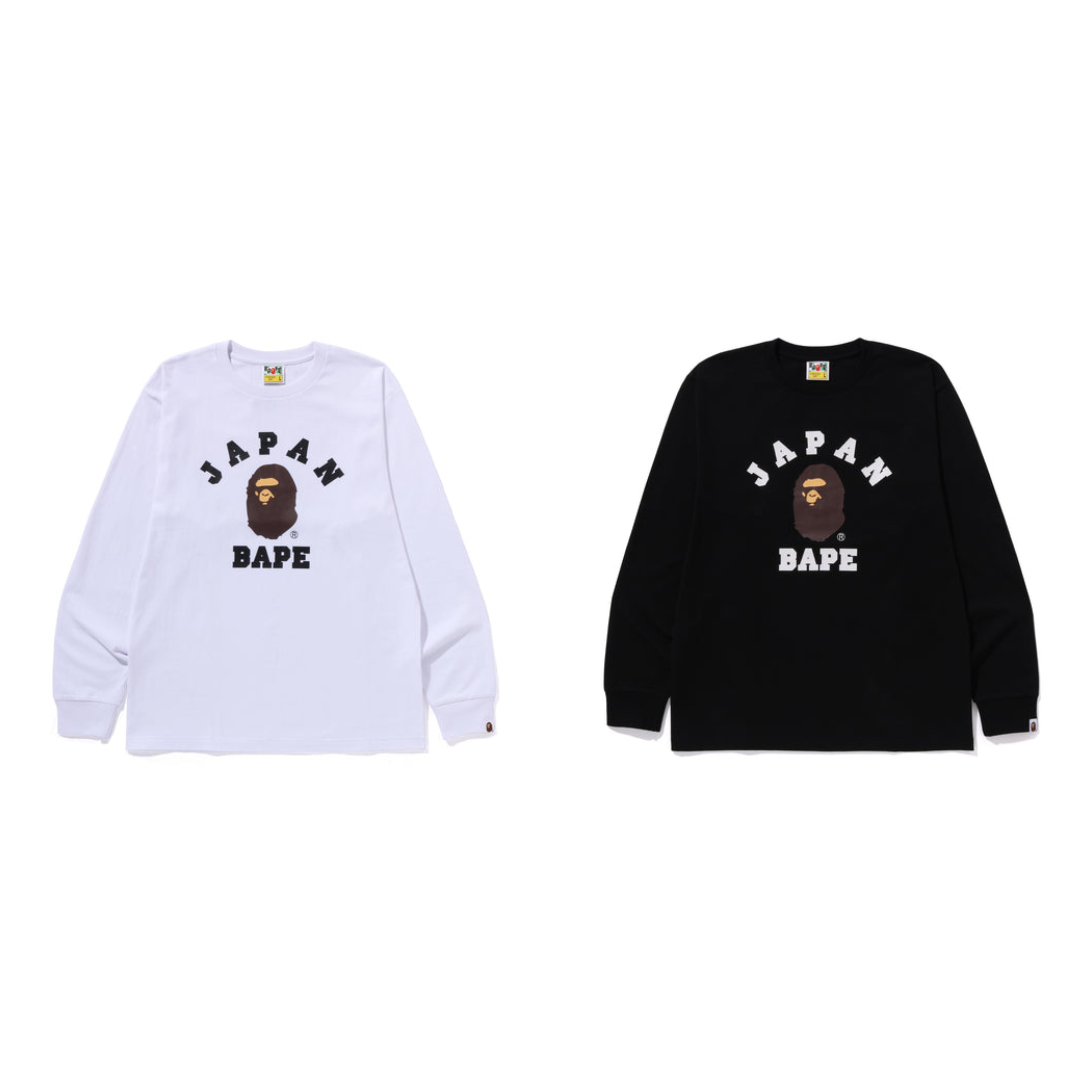 2025AW A BATHING APE BAPE JAPAN COLLEGE CITY L/S TEE 日本 小頭 長袖 長T 現貨 1L72111001