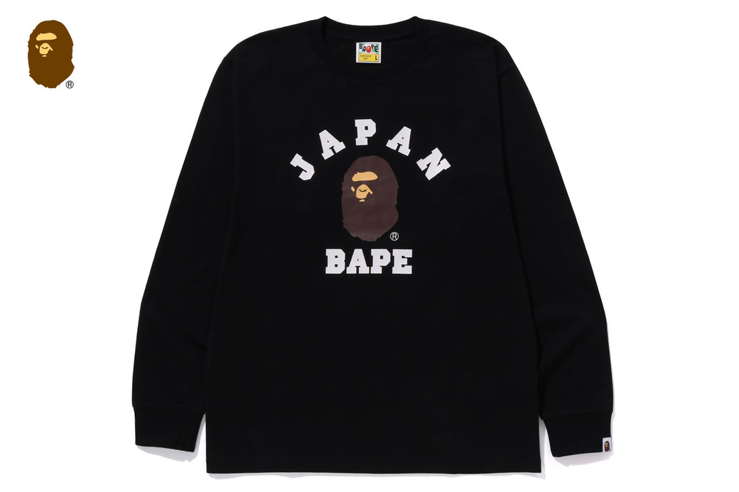 2025AW A BATHING APE BAPE JAPAN COLLEGE CITY L/S TEE 日本 小頭 長袖 長T 現貨 1L72111001
