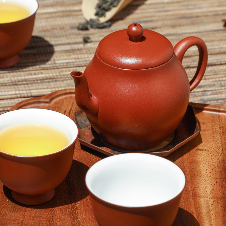 朱泥思定壺(110ml)