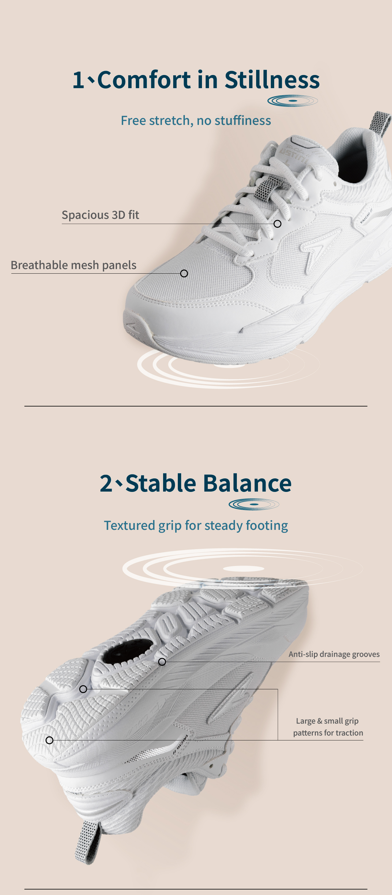 USTINI Wuji Earthing Shoes comfort in stillness & stable balance