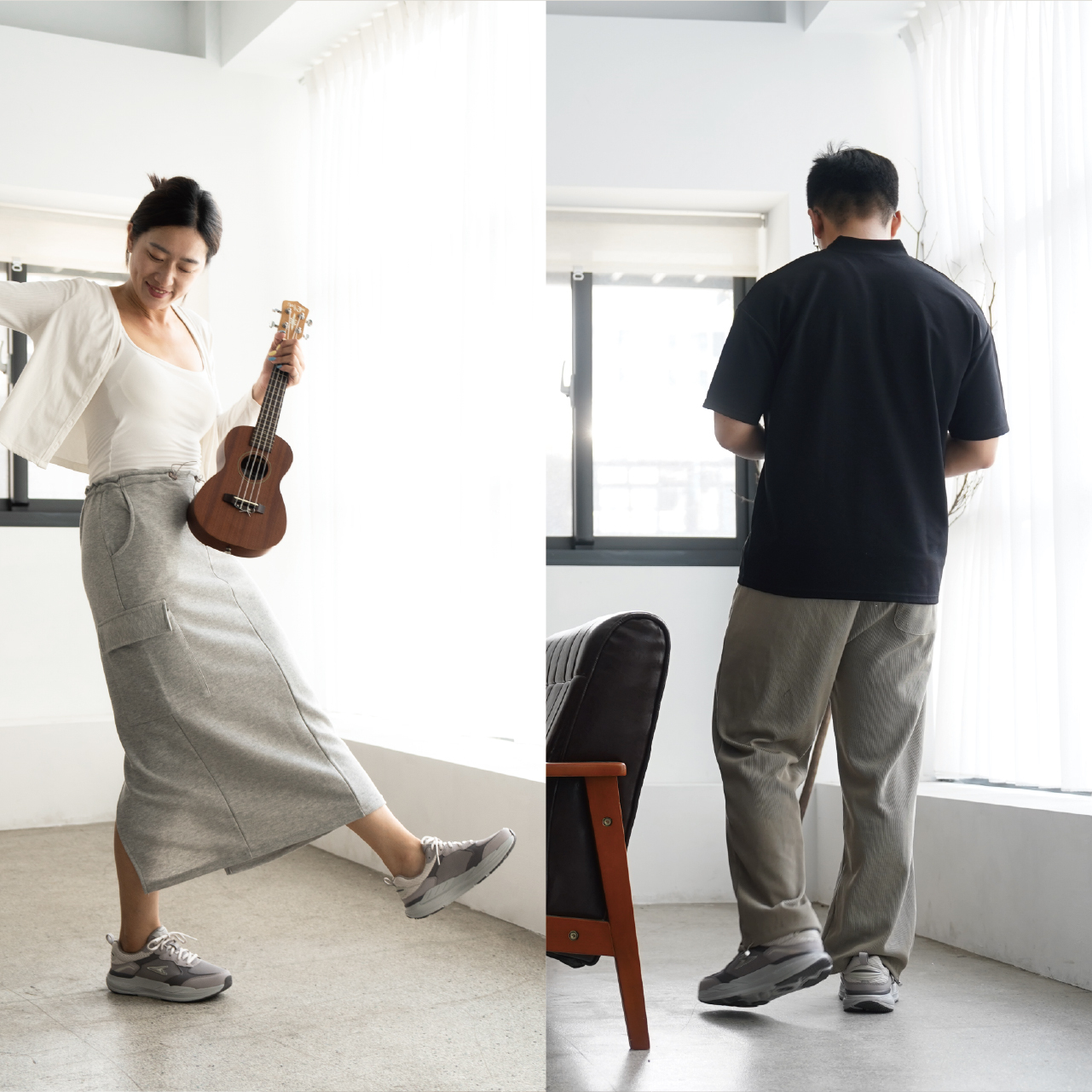 USTINI Wuji Earthing Shoes lavender-gray Wuji demonstration