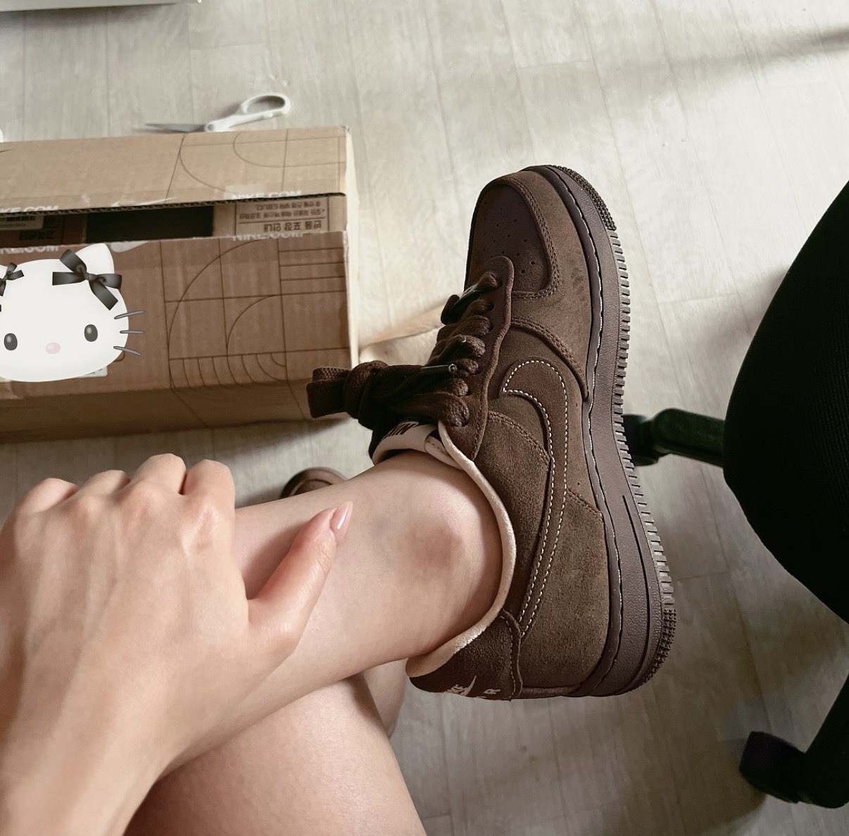 【代購】NIKE 耐吉 Air Force 1 "Cacao Wow" AF1 摩卡棕 巧克力色 外縫線 麂皮 情侶鞋 FQ8901-259