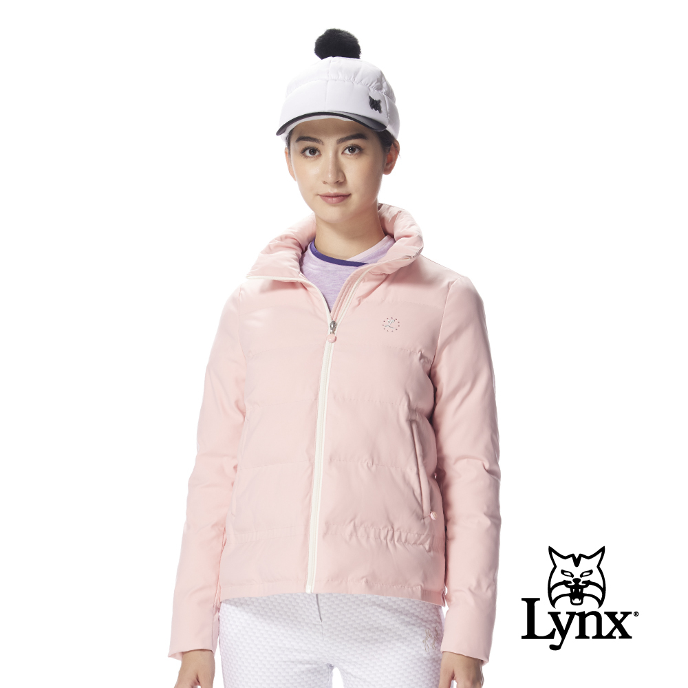 【Lynx Golf】女款短版杜邦科技羽絨防潑水保暖外套