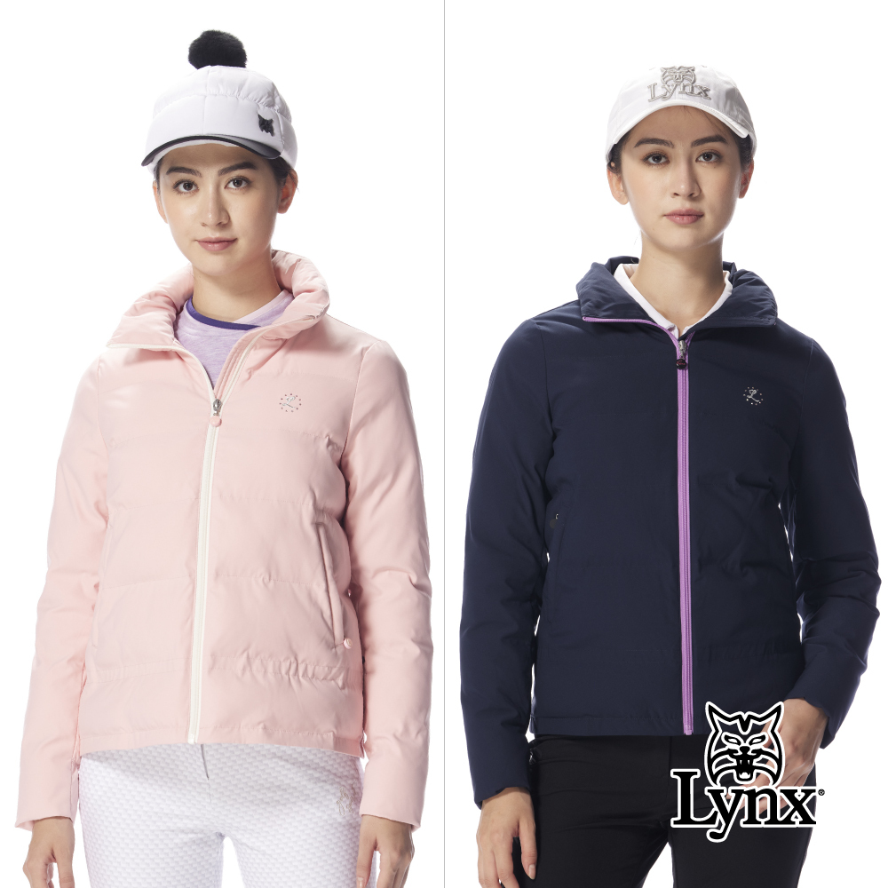 【Lynx Golf】女款短版杜邦科技羽絨防潑水保暖外套