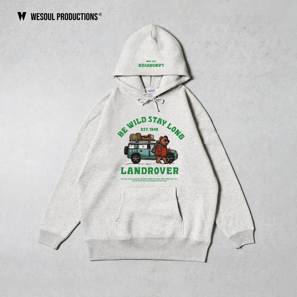 2025 LAND ROVER內刷毛帽Ｔ- defender小熊款