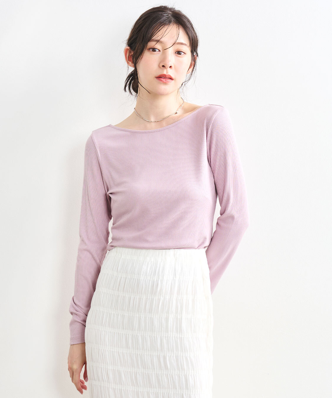 [預購] 折扣 COCO DEAL 前後2WAY綁帶羅紋上衣