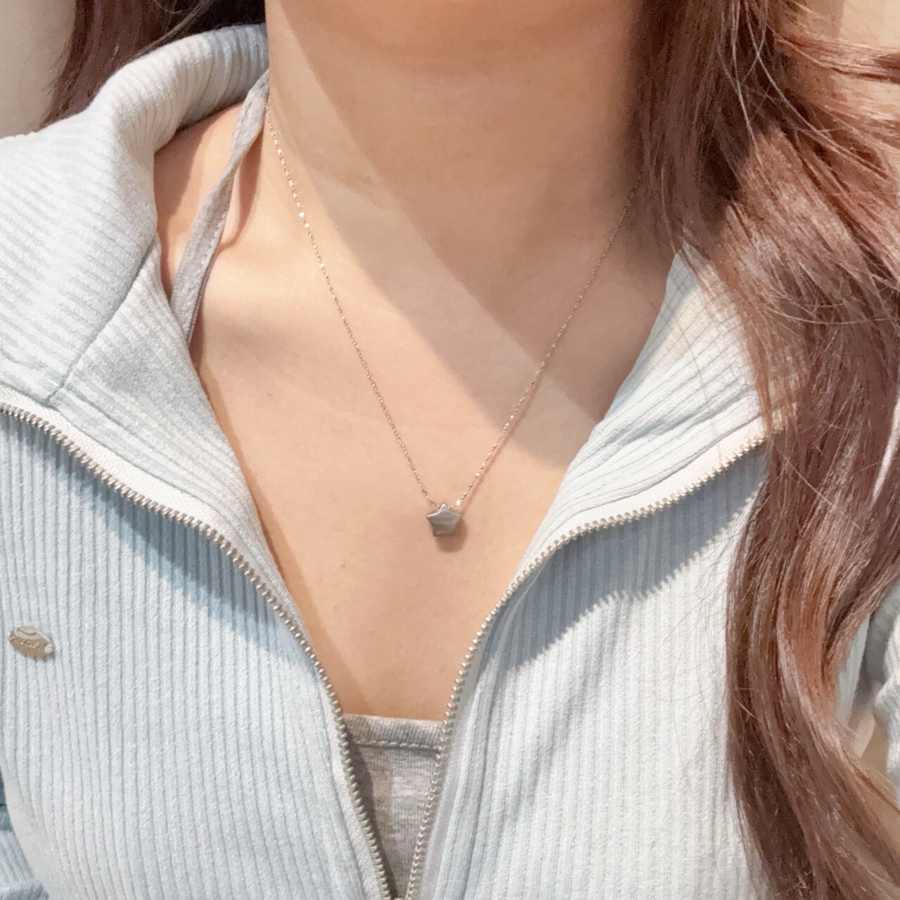 立體星星醫療鋼項鍊