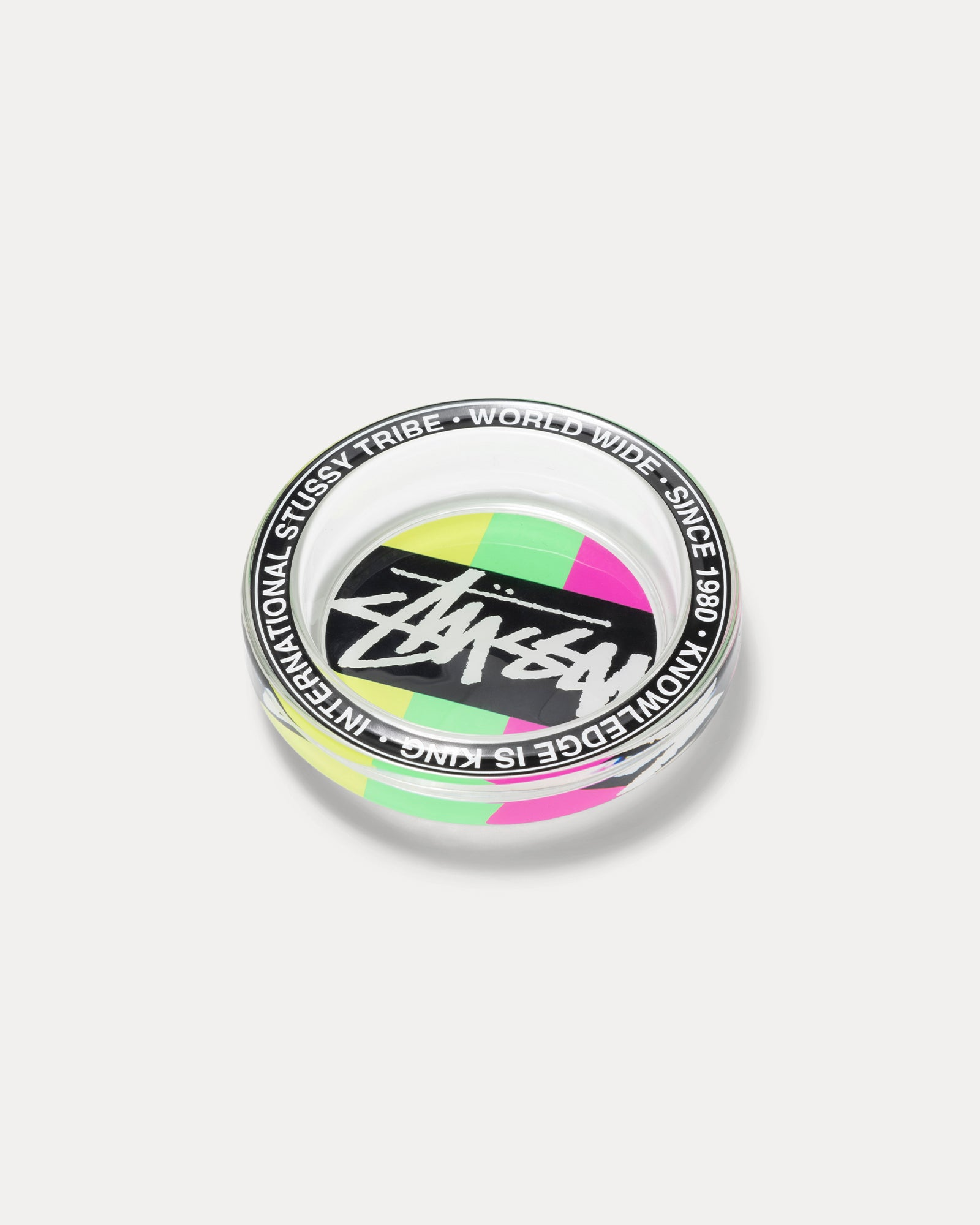 2025AW STUSSY PAINTED GLASS ASHTRAY 彩虹 LOGO 菸灰缸 現貨 138969