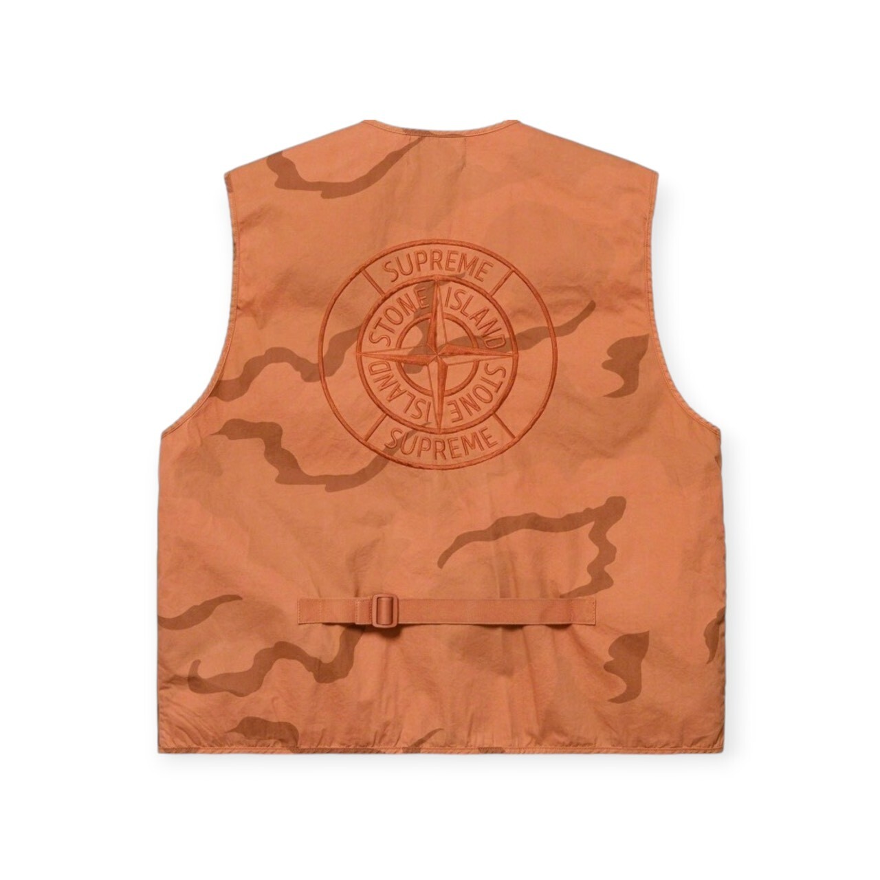 STONE ISLAND X SUPREME UOS BRUSHED COTTON 2C CAMO VEST SIZE S