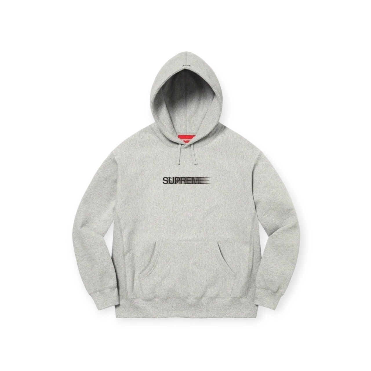 SUPREME MOTION LOGO HOODED SWEATSHIRT BLACK / GREY FULL SIZE