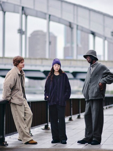 <特別聯名> Needles x Uniqlo 蝴蝶 刺繡 小標 刷毛 寬褲 三色