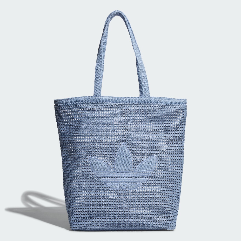 【 adidas ORI KNIT TOTE 編織托特包 - 藍 】