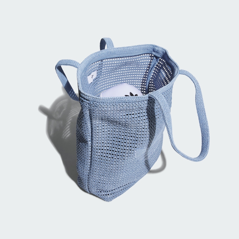 【 adidas ORI KNIT TOTE 編織托特包 - 藍 】