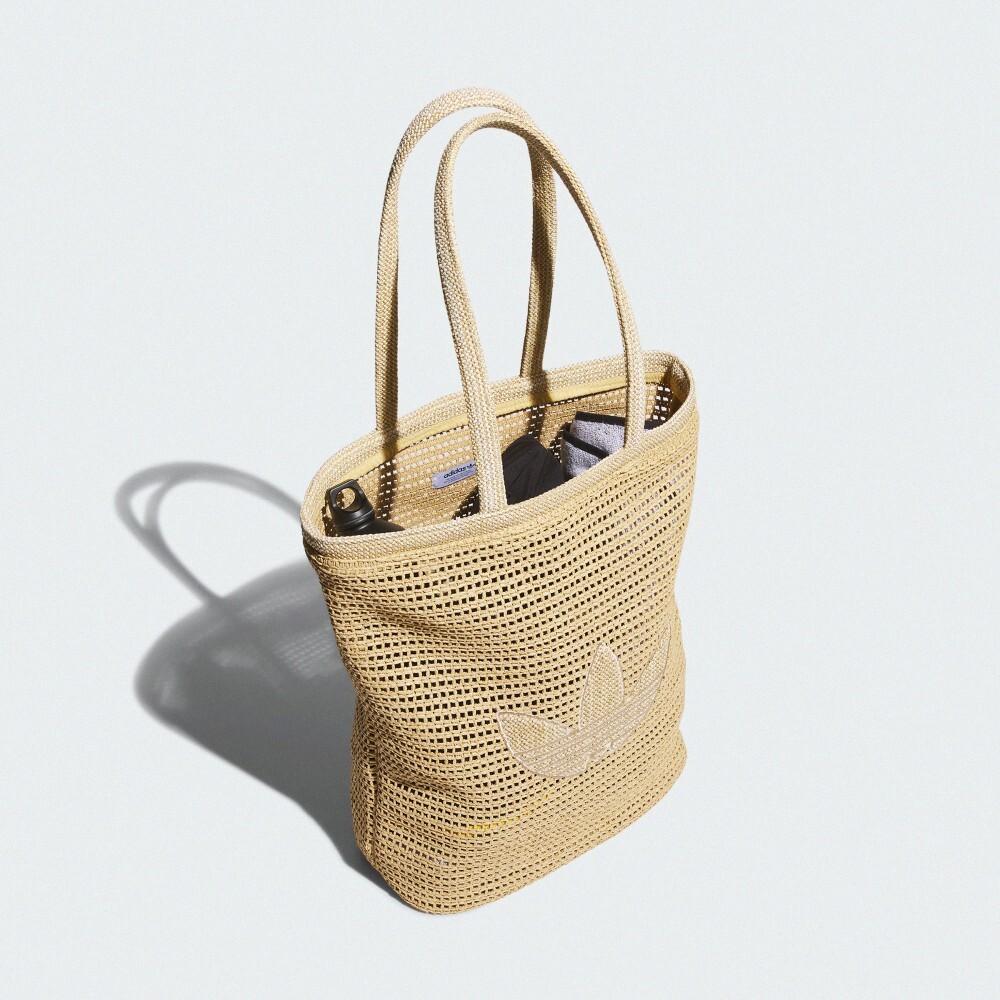 【 adidas ORI KNIT TOTE 編織托特包 - 棕 】