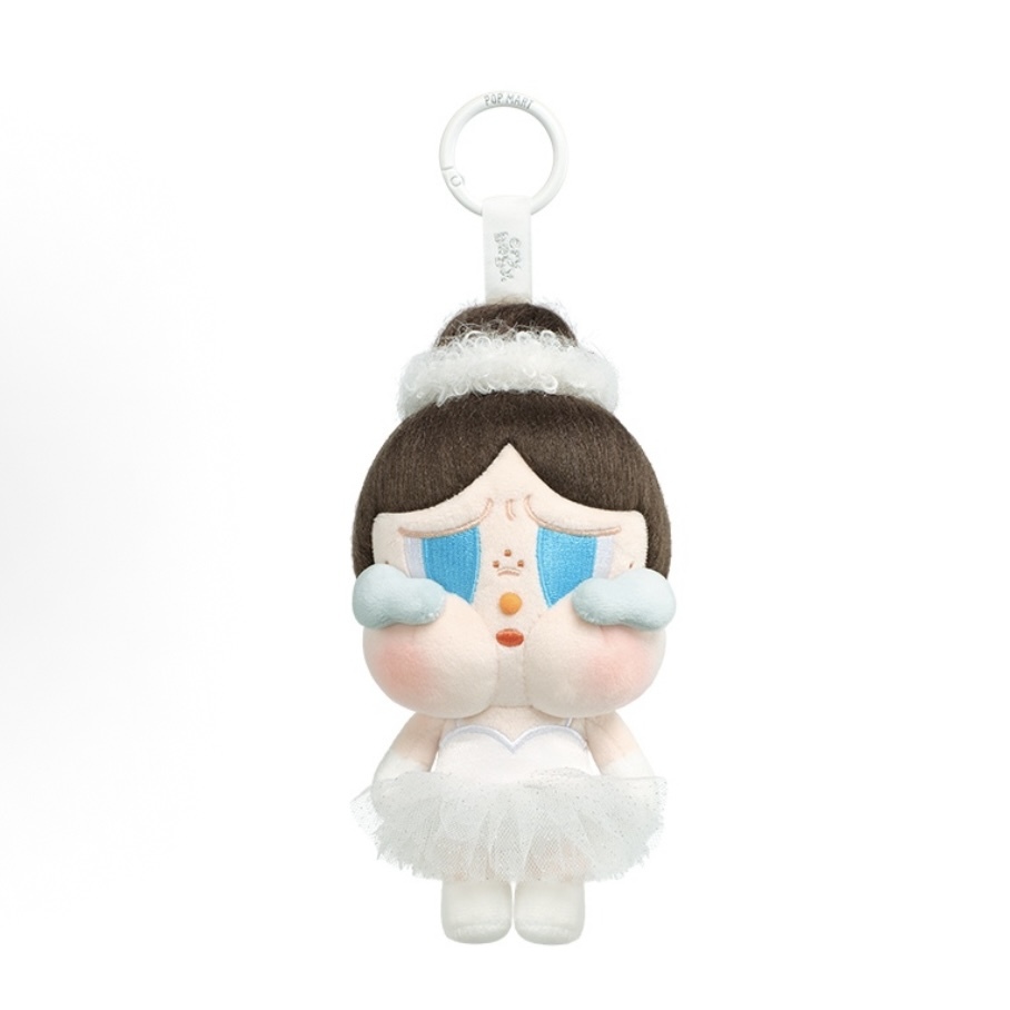 POP MART CRYBABY SHINY SHINY 系列 白芭蕾 泡泡瑪特 毛絨掛件 吊卡