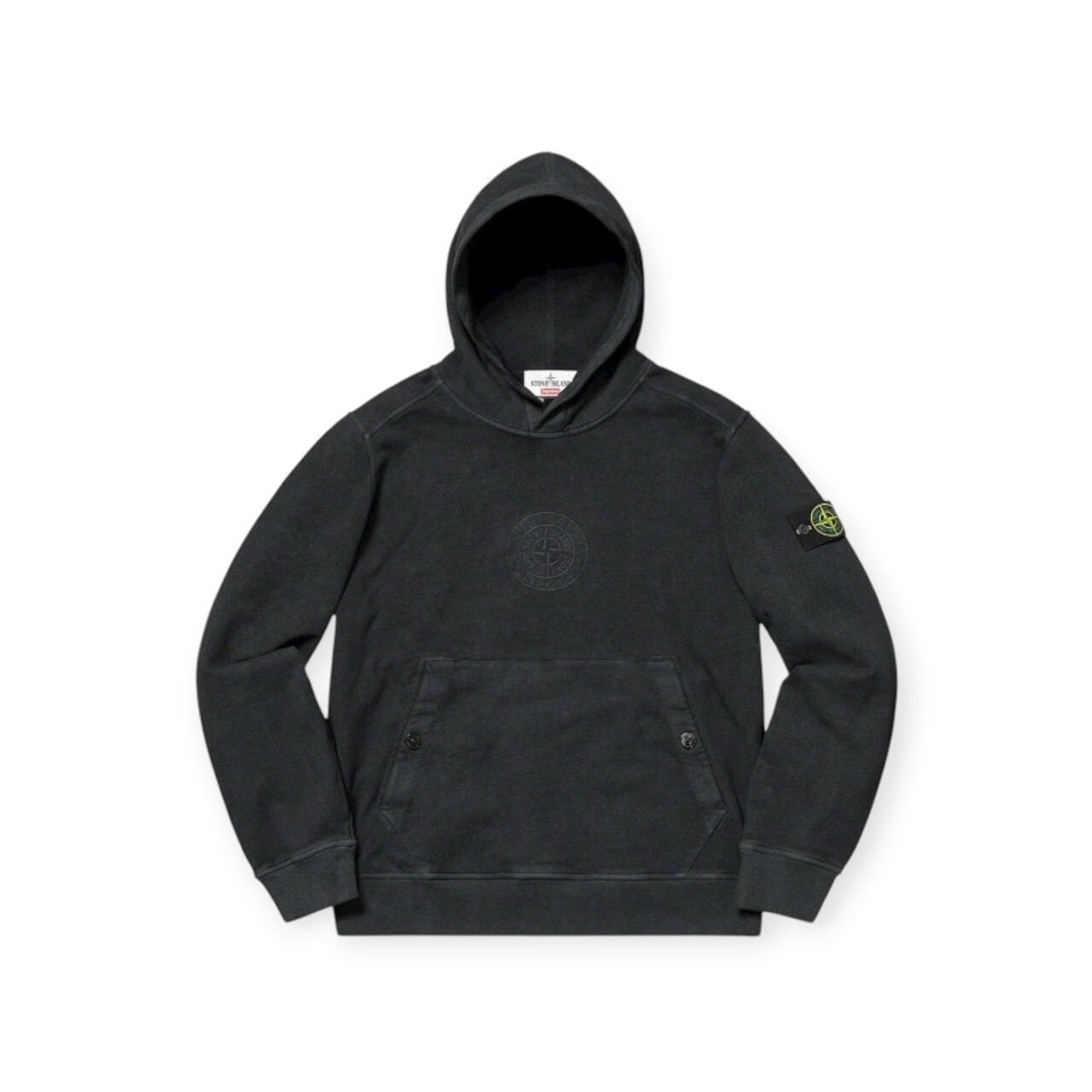 STONE ISLAND X SUPREME HOODED SWEATSHIRT FULL SIZE
