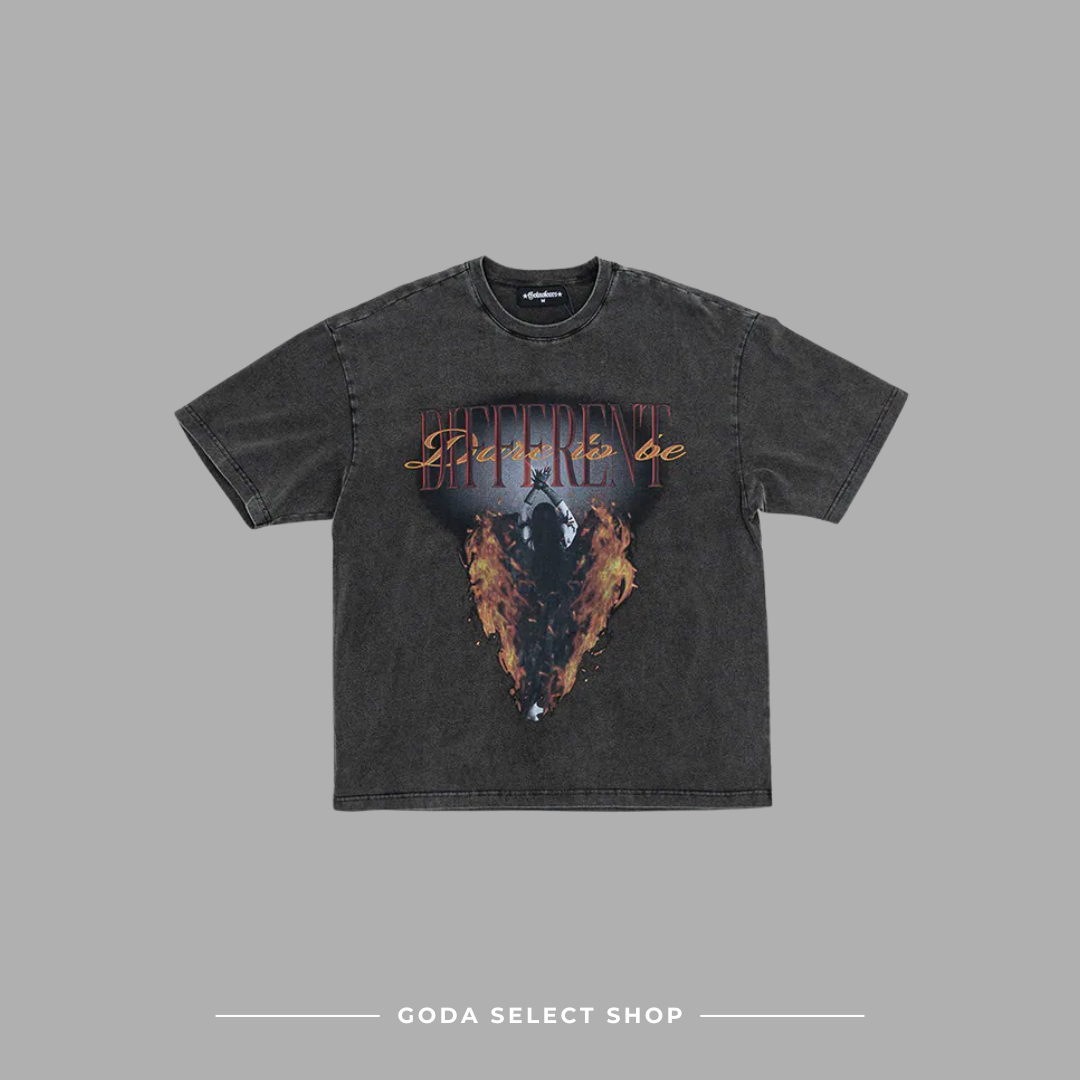 Gotnofears FALLEN ANGEL OVERSIZED TEE 墮落天使 仿舊水洗寬版短袖上衣 11033852