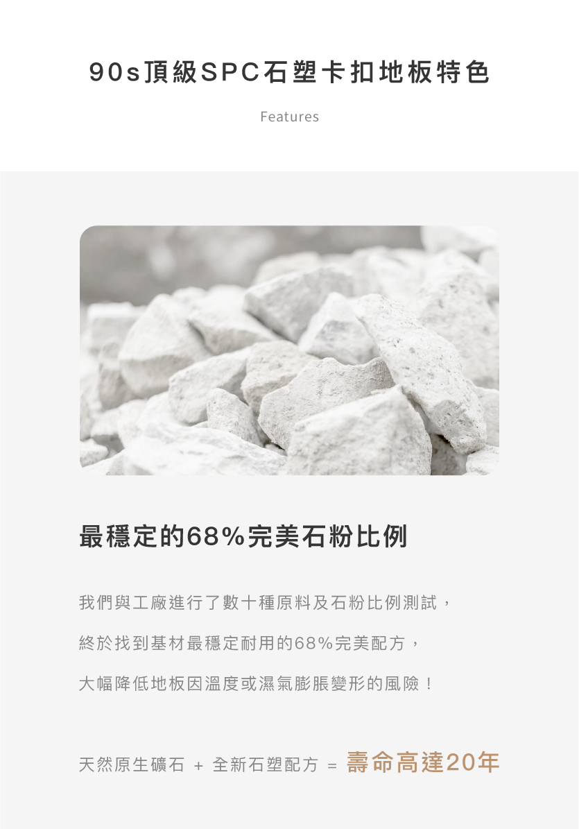 68%完美石粉比例