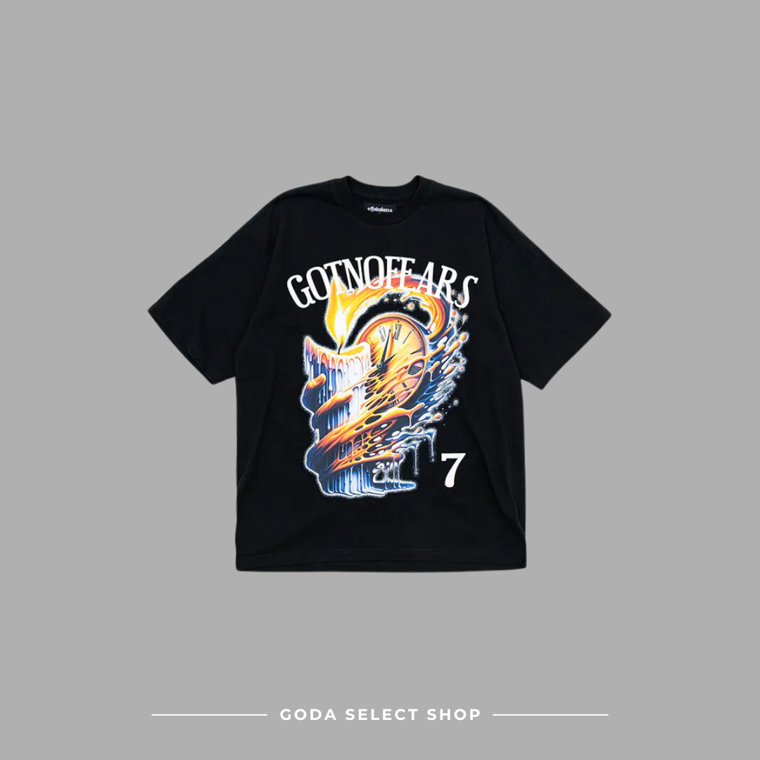 Gotnofears TIME GOES BY OVERSIZED TEE 時間飛逝 寬版短上衣 10949197