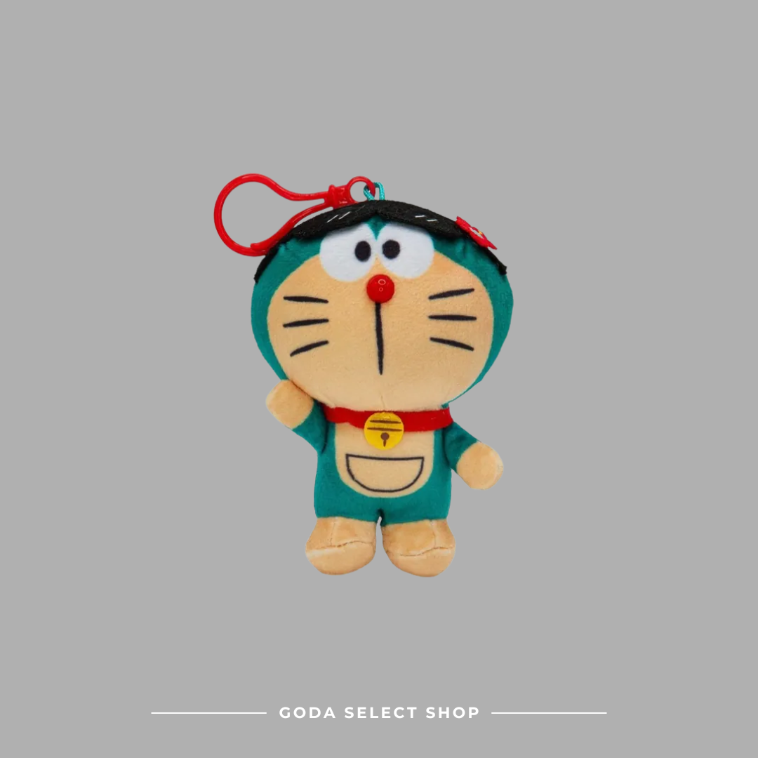 Doraemon® Plush 4" w/ Strap: Sunglass 哆啦A夢 4英吋 太陽眼鏡 吊飾