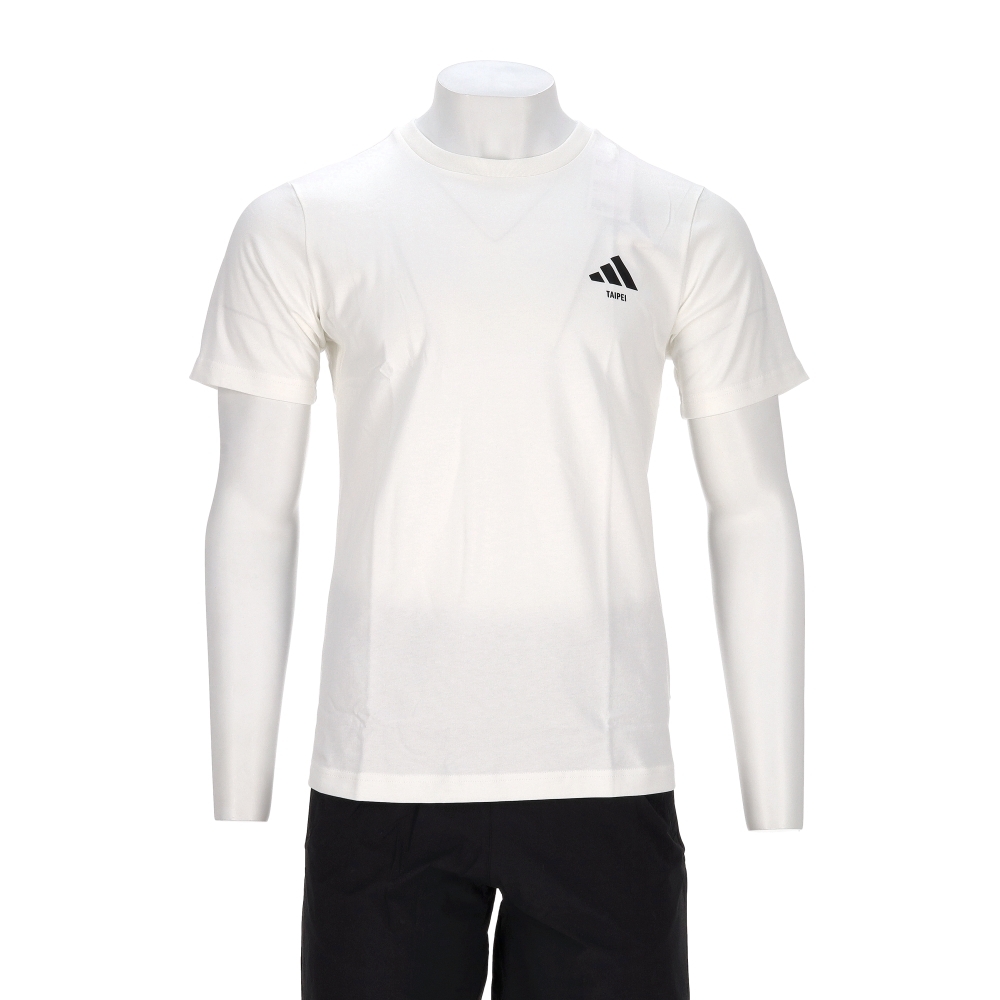 Adidas Taipei Gfx Tee 男款 女款 白色 中性 台北 美食地圖 印花 T恤 休閒 短袖 KF2470
