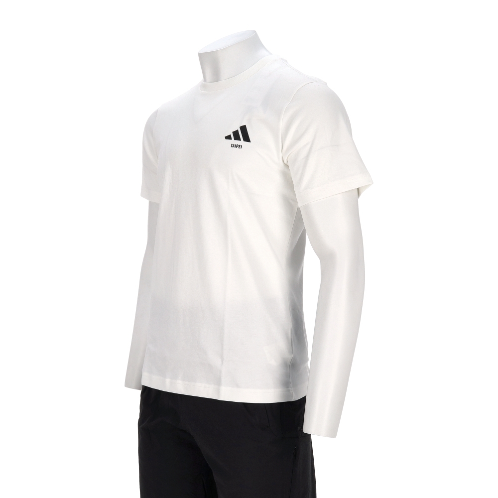 Adidas Taipei Gfx Tee 男款 女款 白色 中性 台北 美食地圖 印花 T恤 休閒 短袖 KF2470
