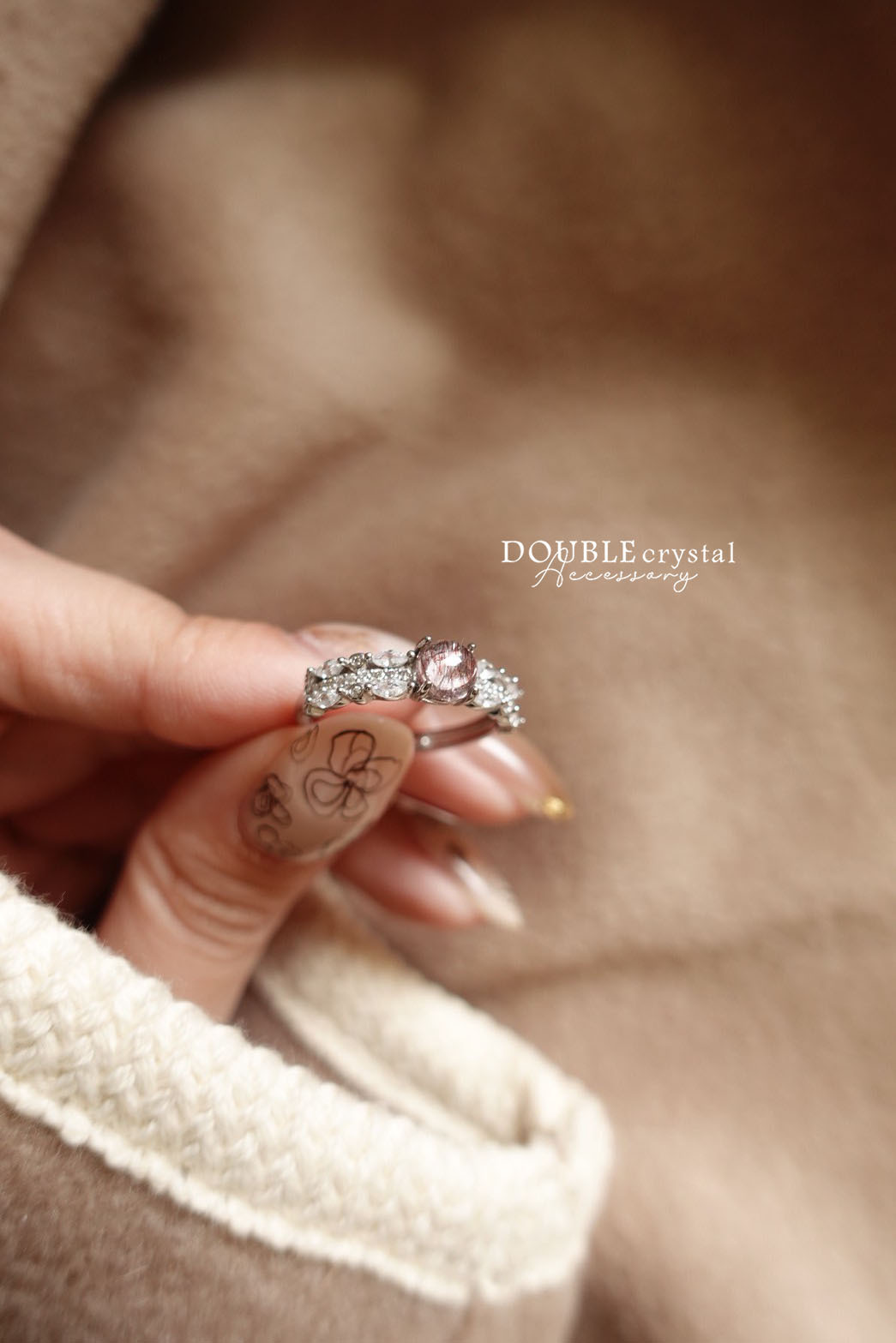 萬能守護超七花冠排鑽戒指．單品孤品