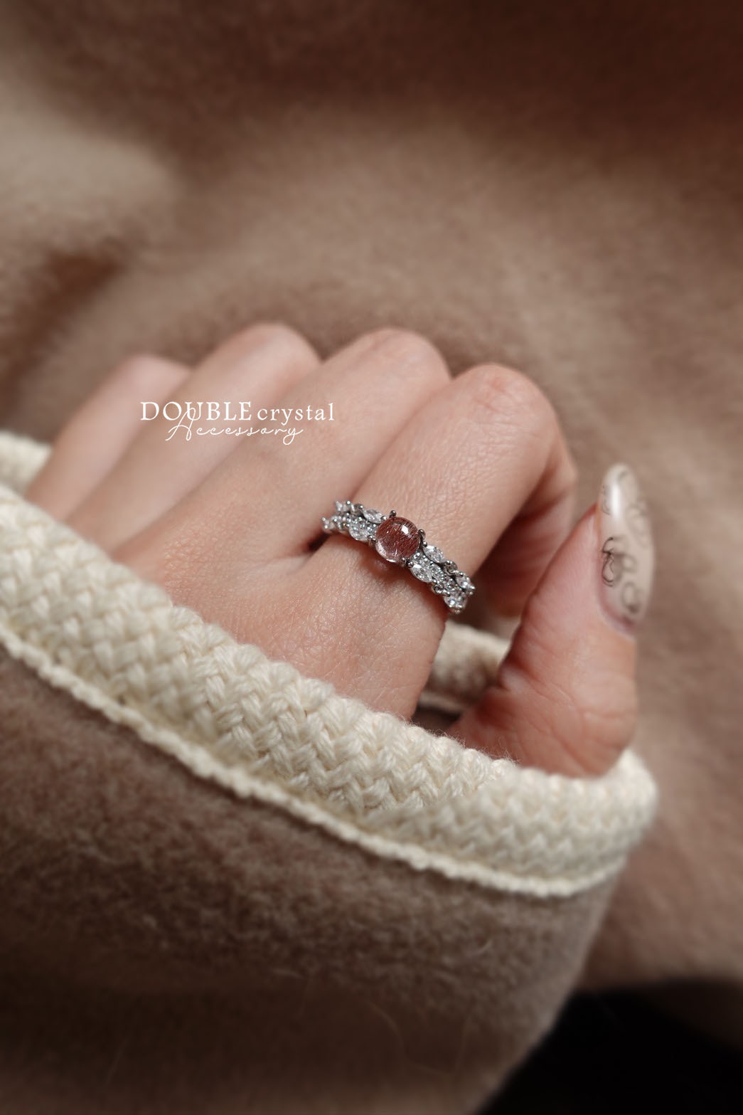 萬能守護超七花冠排鑽戒指．單品孤品