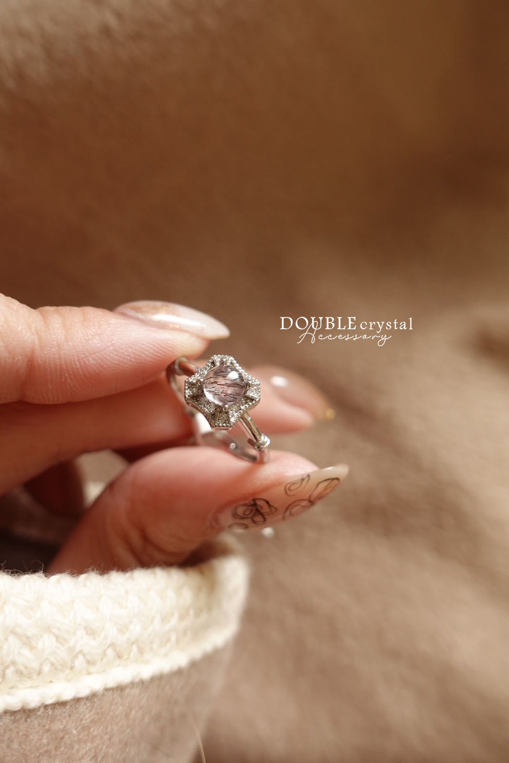 萬能守護超七竹節小方戒指．單品孤品