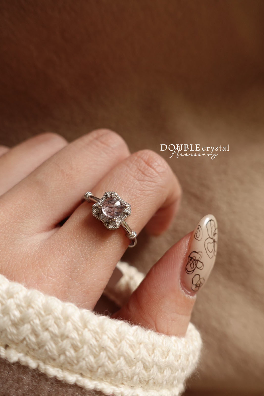 萬能守護超七竹節小方戒指．單品孤品