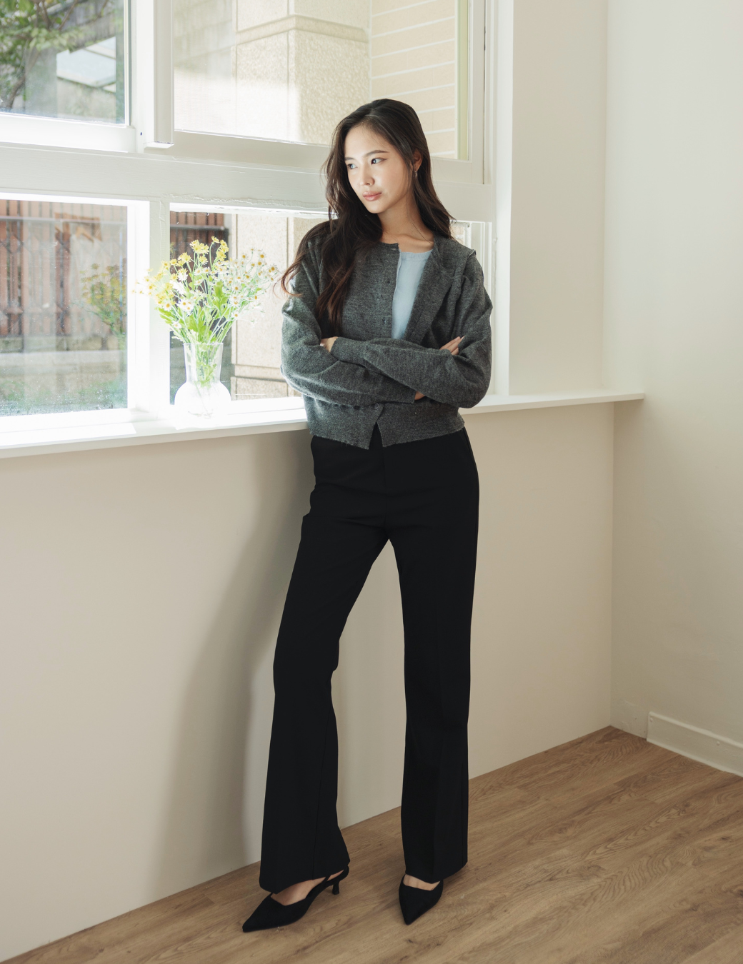 修身長腿西裝褲（5尺寸）