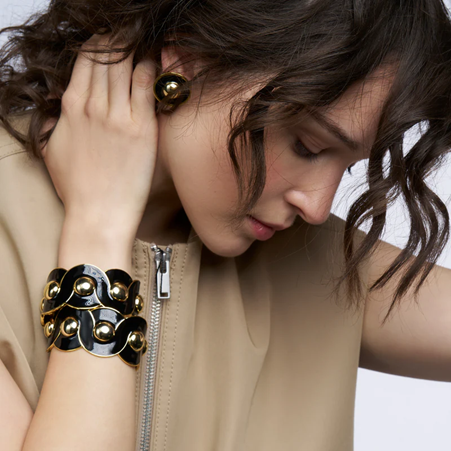 1BU0407-189 [BANGLEUP] Moon Cuff Carbon Black #BUP22-MOO-MAI04 (EU)