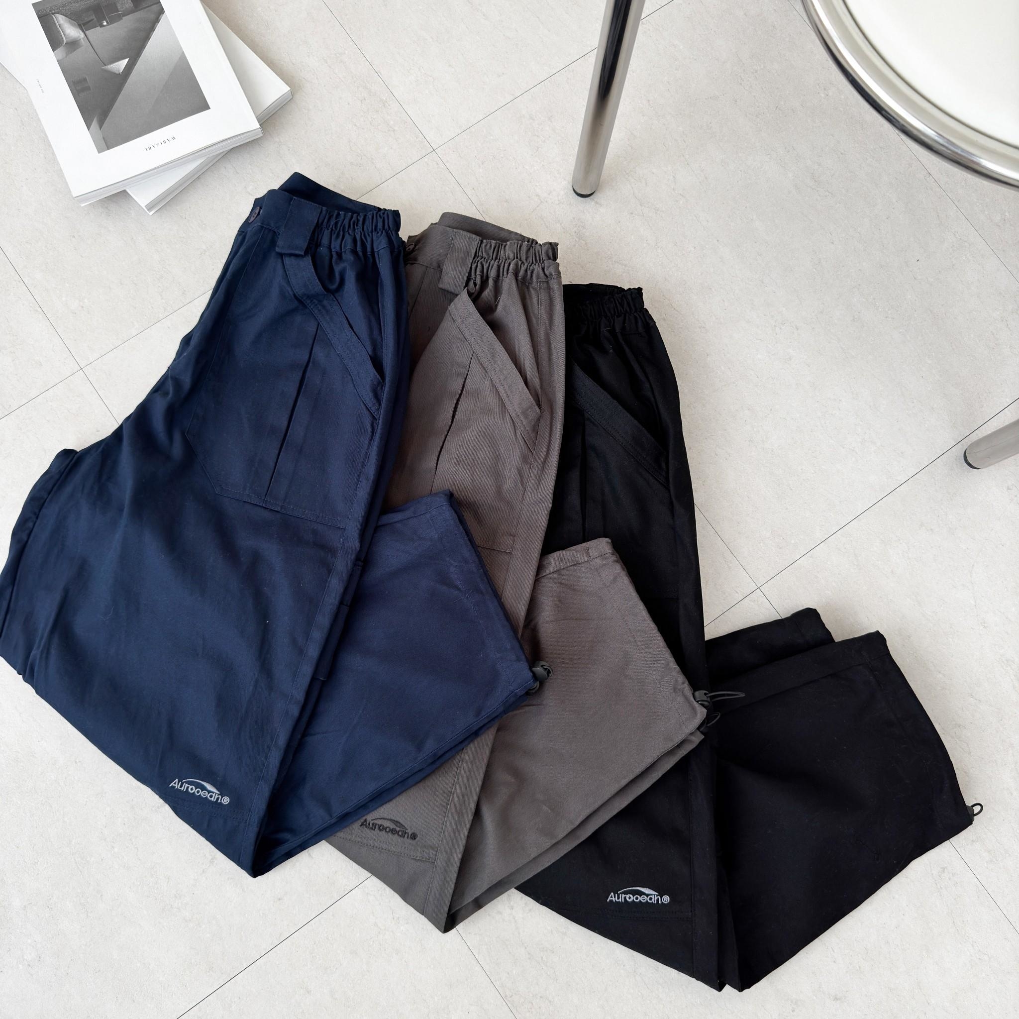 刺繡工裝束口褲 1754