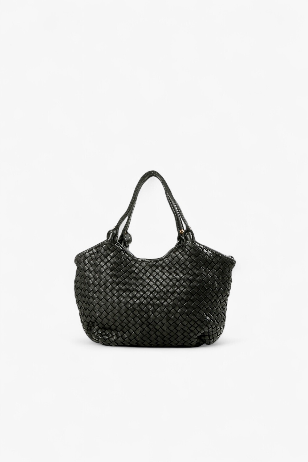 CASTA 編織半圓手提包 黑色