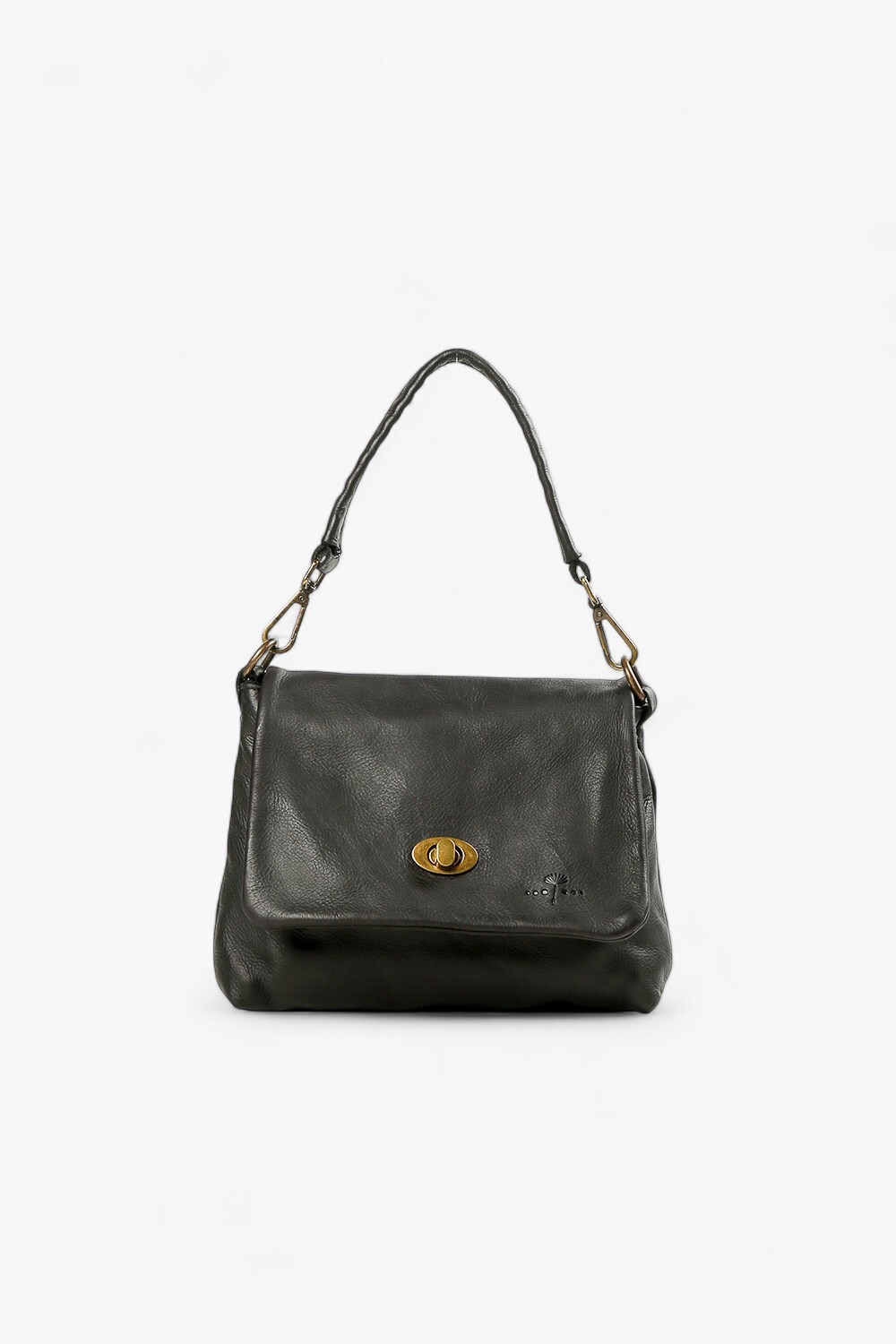 AMICA 素面小郵差包 黑色