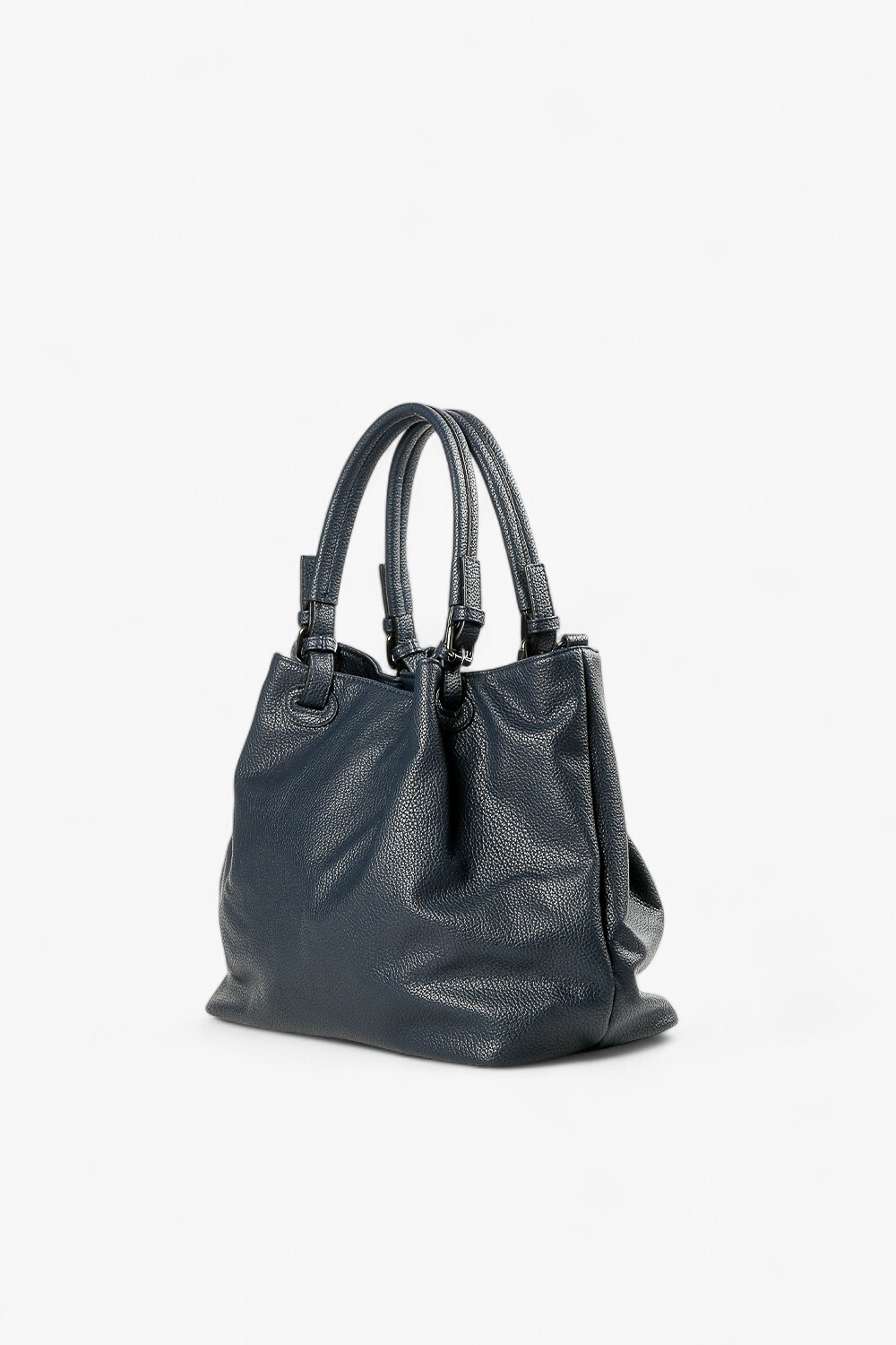 HEX 仿真皮大托特包 深藍