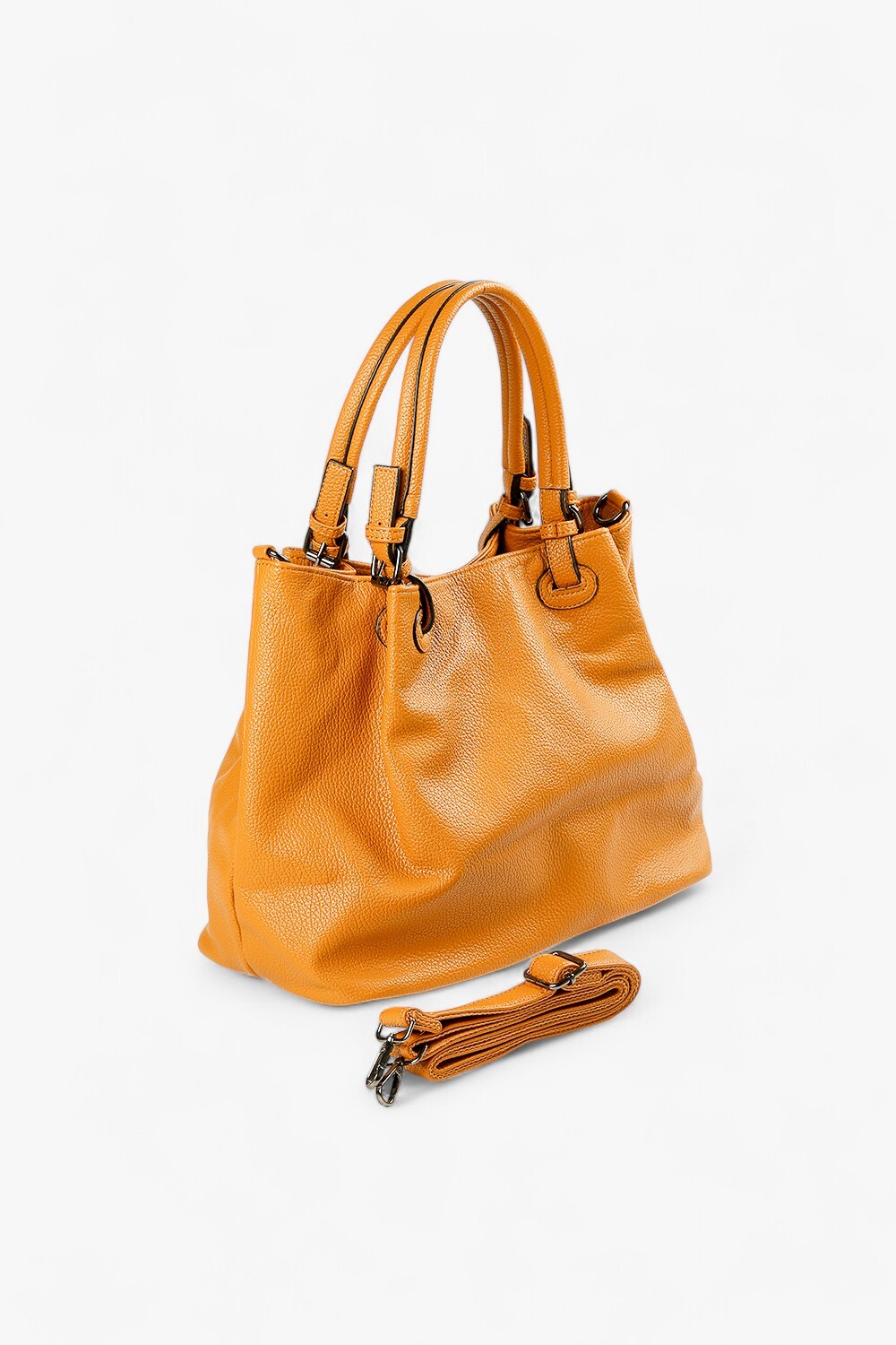 HEX 仿真皮大托特包 黃色