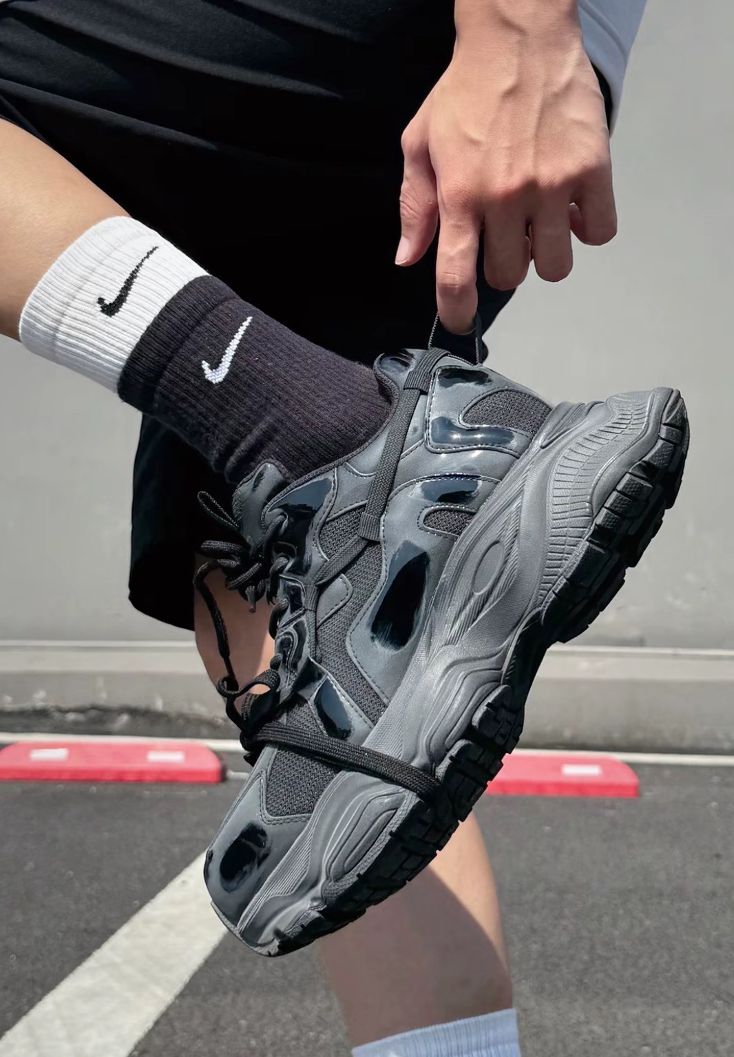 【出清】Nike Everyday Socks 雙層黑白長襪｜運動型男標配｜DD2795-011