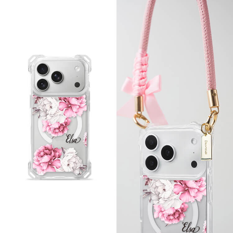 溫柔女孩 四角好掛殼 - 透明防摔掛繩殼 (MagSafe磁吸) iPhone手機殼