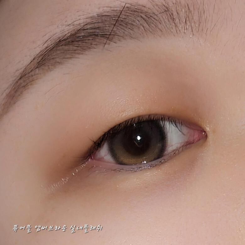 [13.4mm] Lenbling  Pureble 1 Month Amber Brown｜月拋彩妝隱形眼鏡｜每盒2片