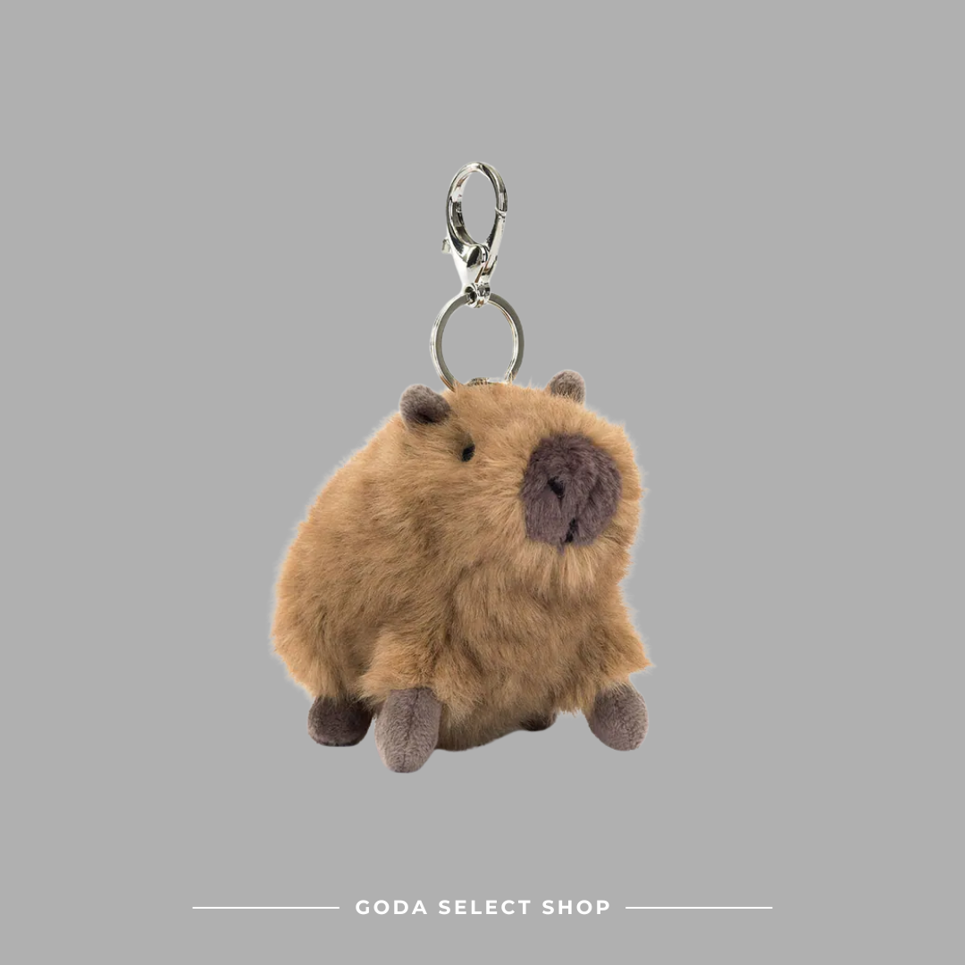 Jellycat Clyde Capybara Bag Charm 水豚克萊德 鑰匙圈