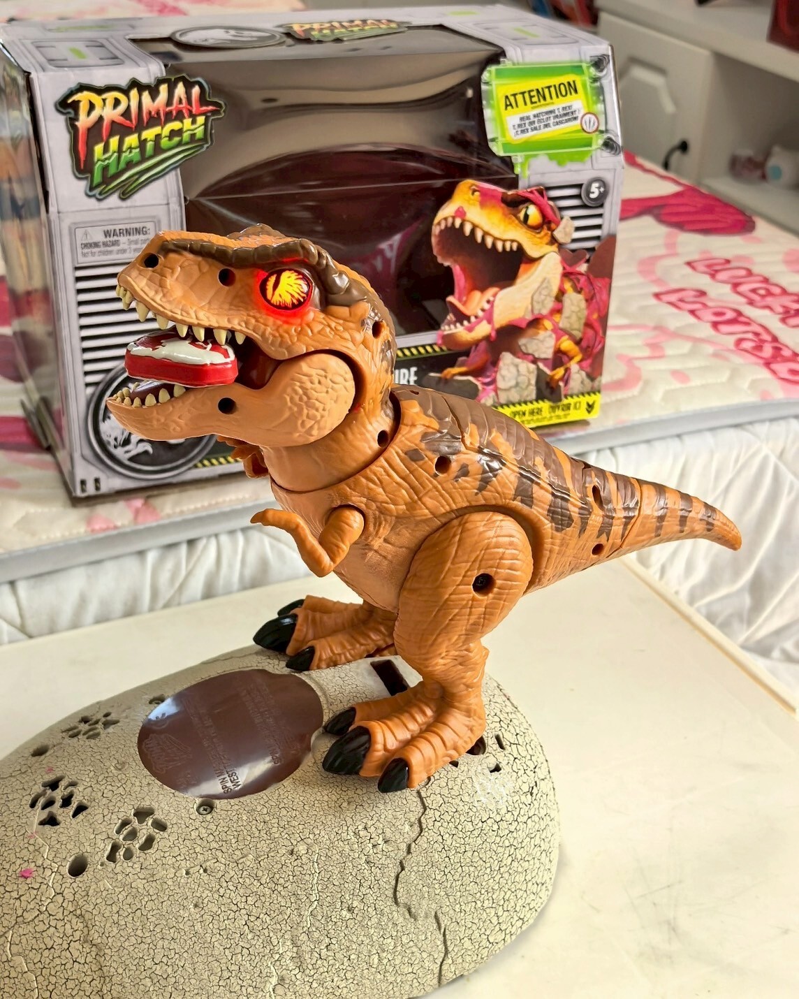 侏儸紀世界 超逼真可孵化恐龍蛋 內建五種小遊戲 多感應互動