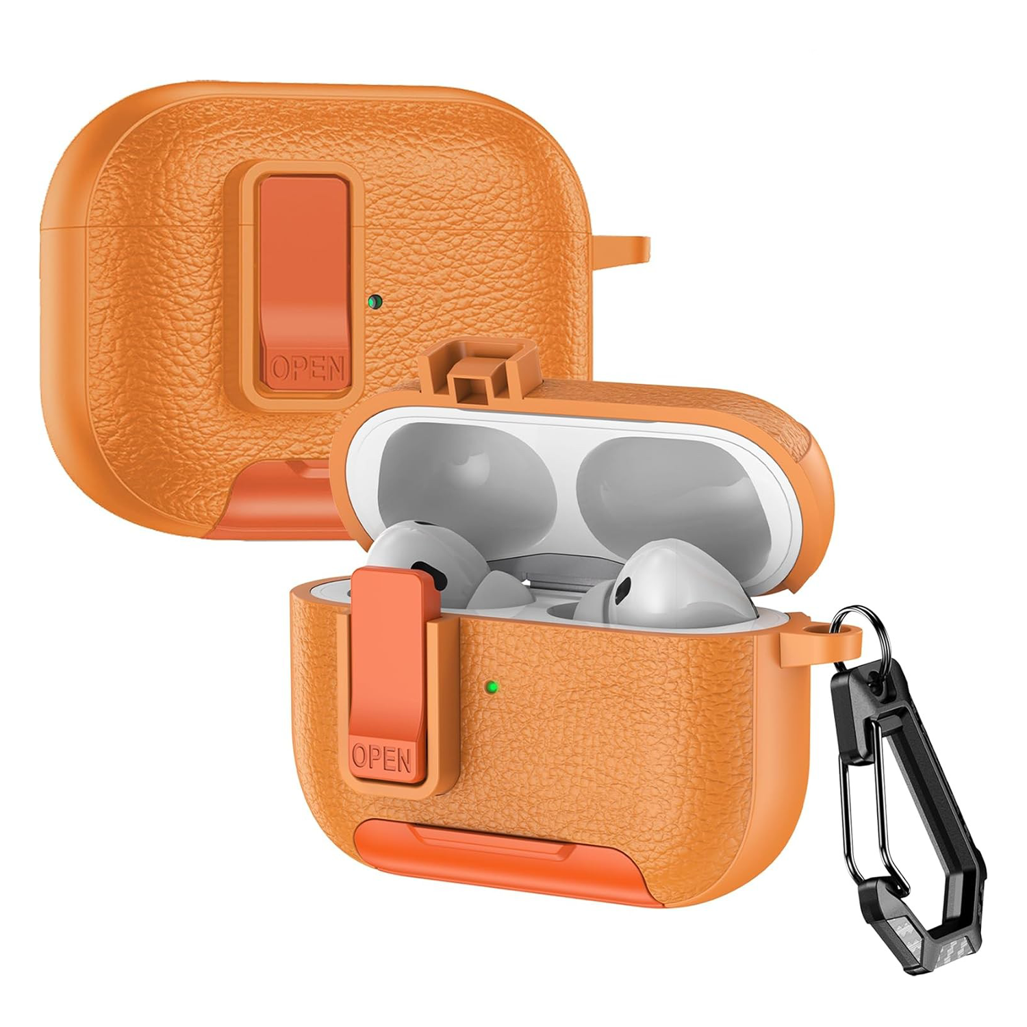 XPRO - Slim Leather Lock - Airpods Pro 3 Case 防撞支架安全鎖皮紋保護硬套 4