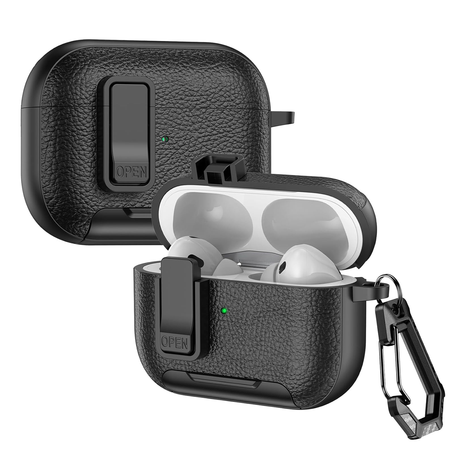 XPRO - Slim Leather Lock - Airpods Pro 3 Case 防撞支架安全鎖皮紋保護硬套 4