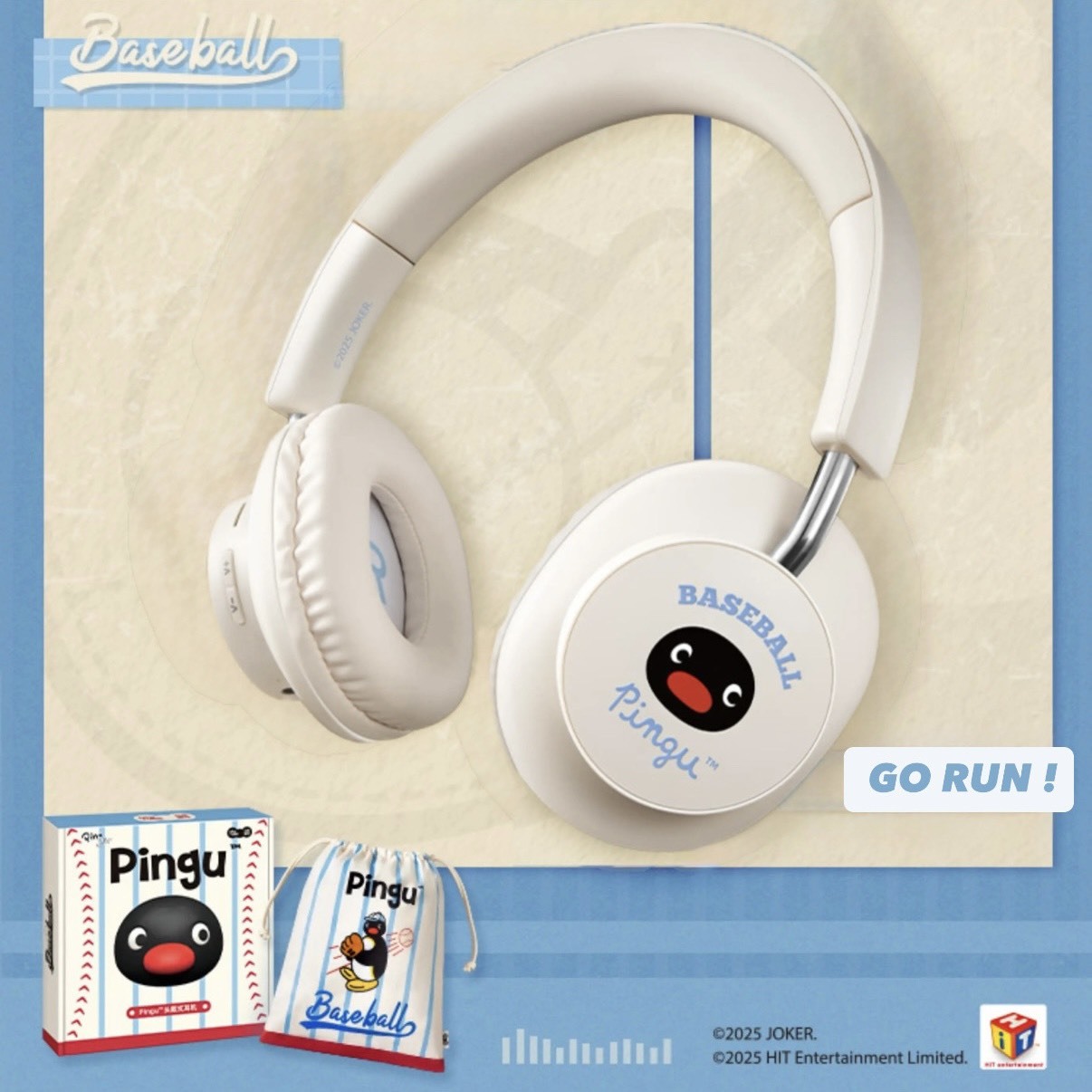 PINGU 企鵝家族 頭戴式 藍芽耳機