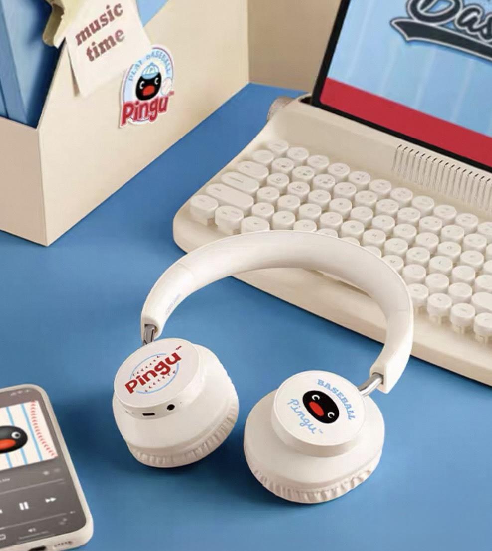 PINGU 企鵝家族 頭戴式 藍芽耳機