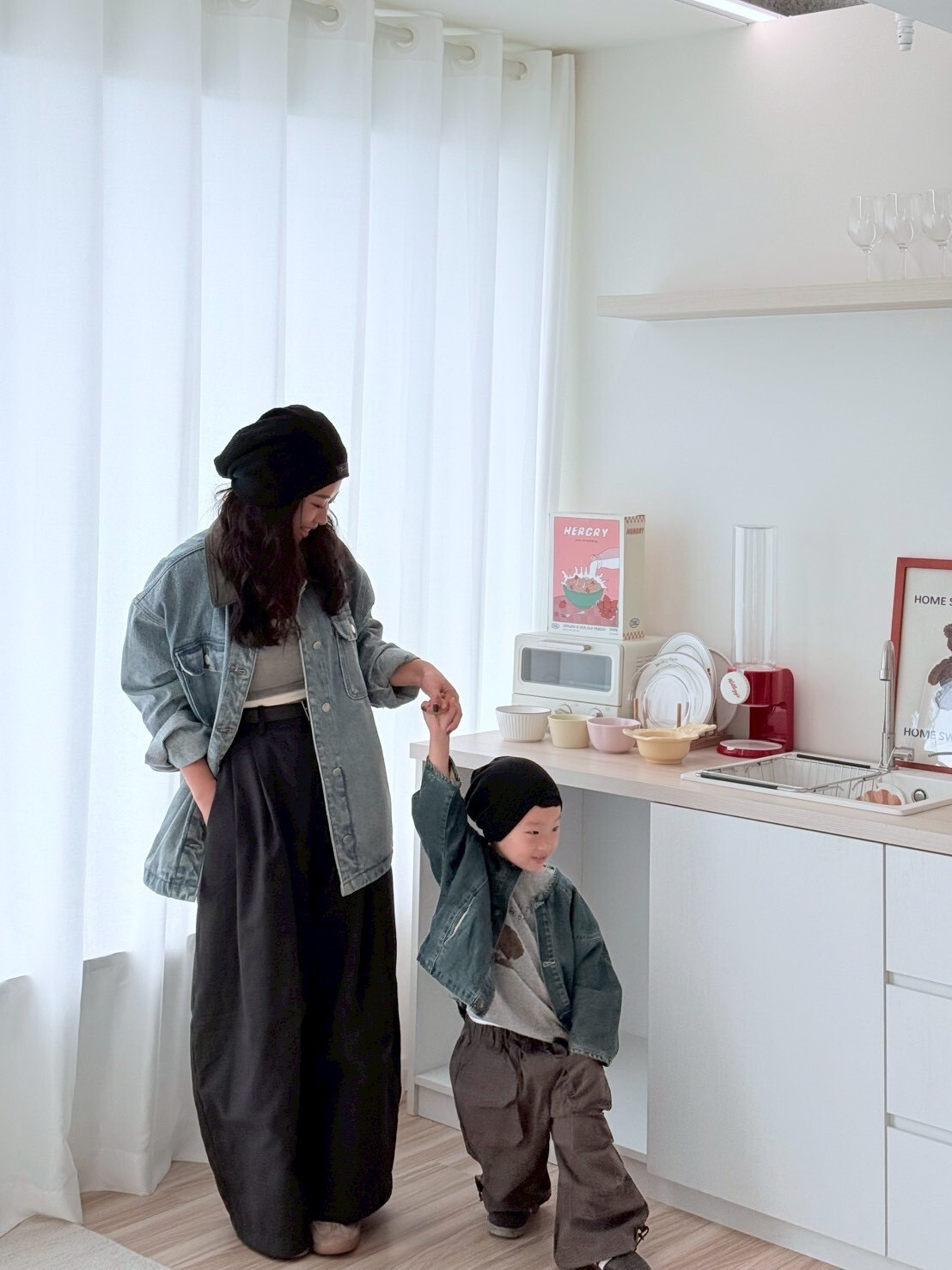 媽咪款｜復古落肩牛仔外套