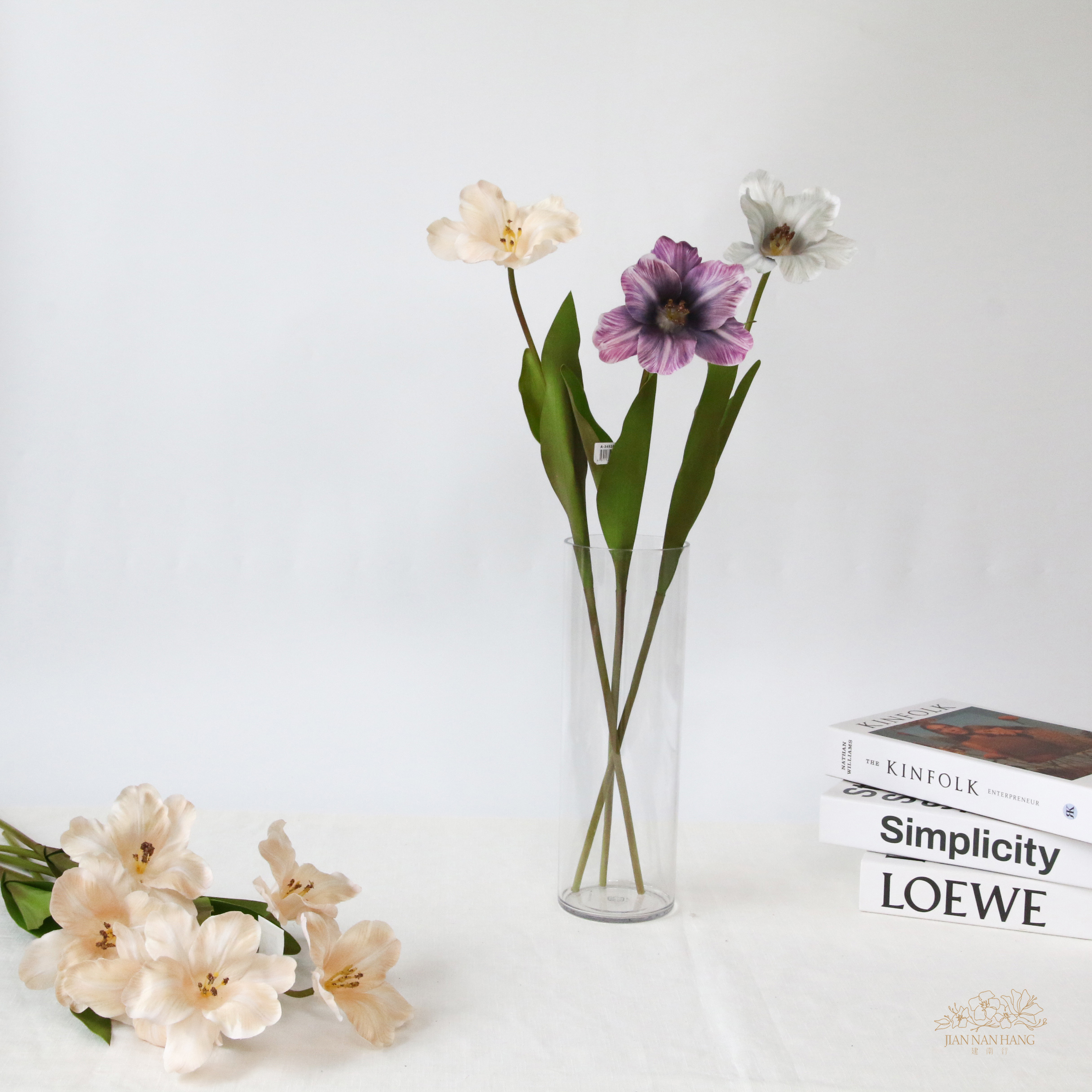 人造花 開辦鬱金香 三色