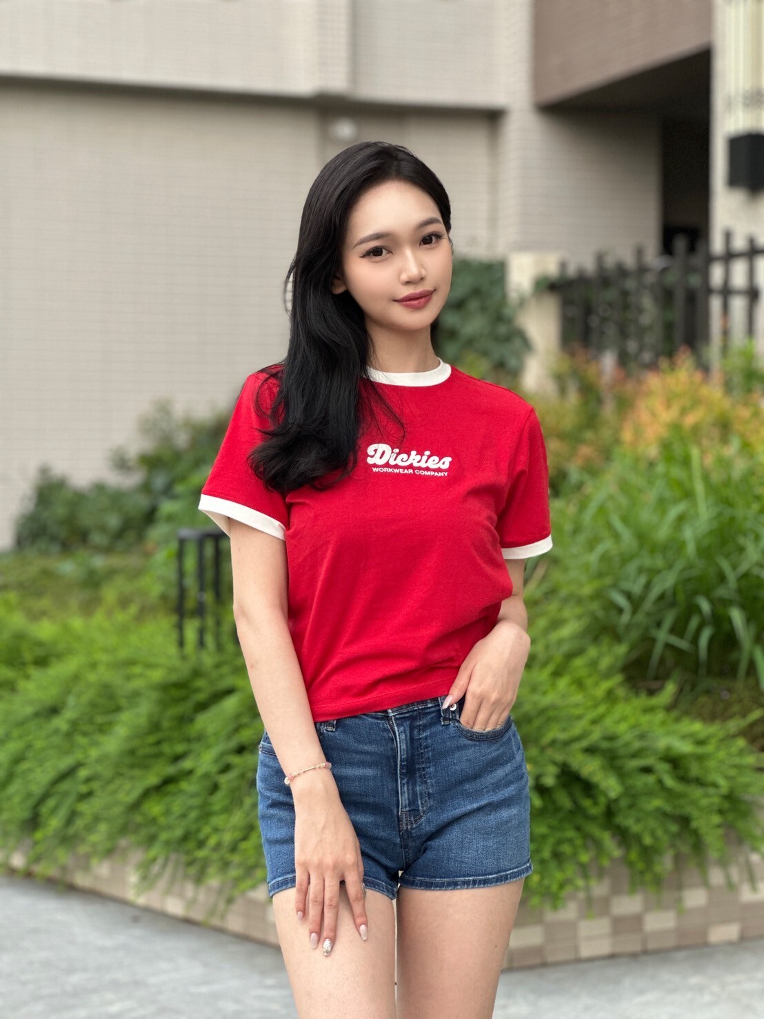 Dickies 女款 滾邊 短袖上衣 短T